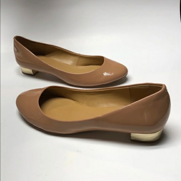| J. Crew | Lily Metallic Heel Patent Ballet Flats - Picture 4 of 6